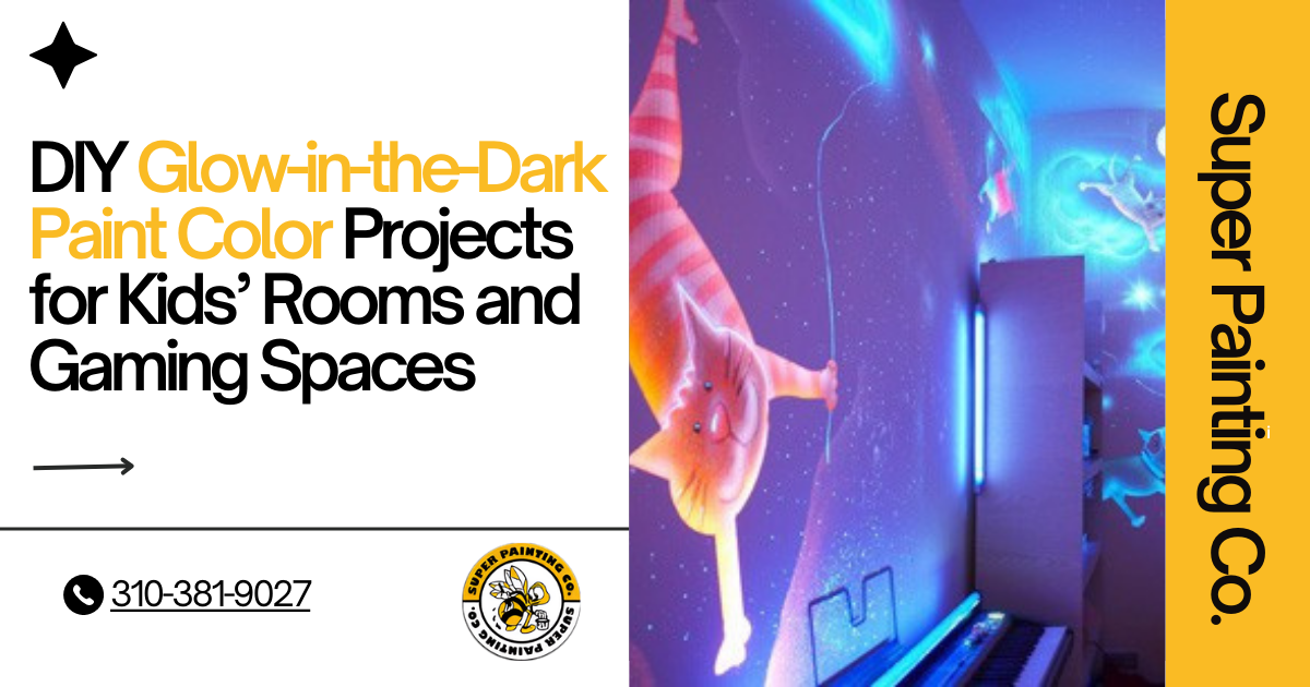 DIY Glow-in-the-Dark Paint Color Projects for Kids’ Rooms and Gaming Spaces