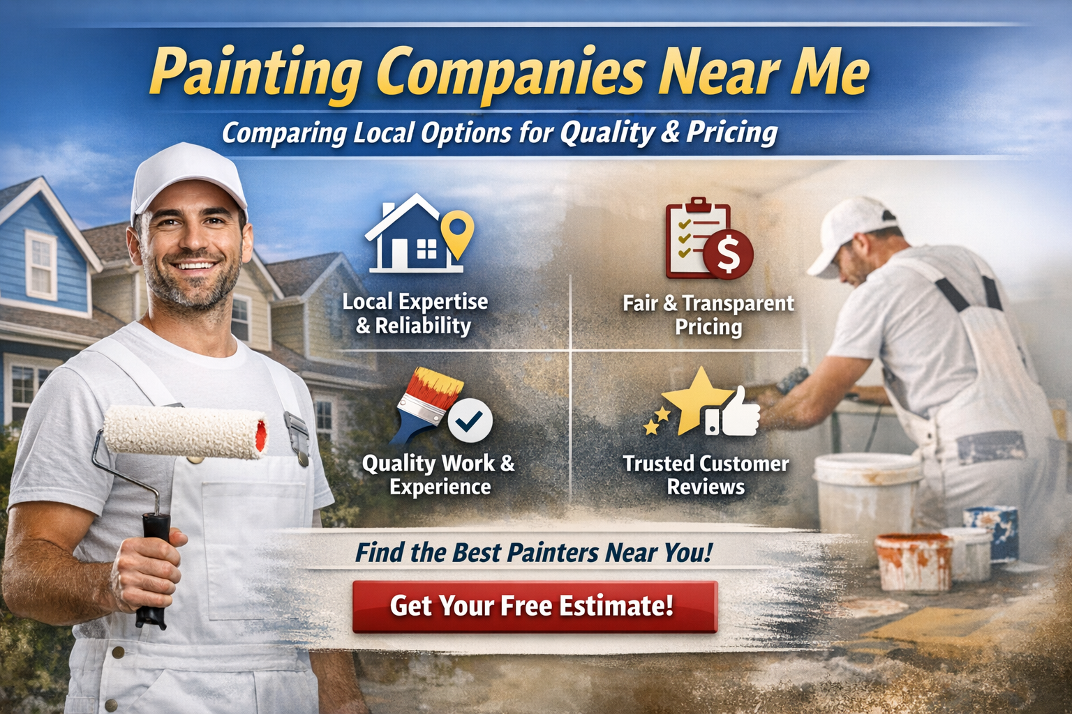 Find reliable Painting Companies Near Me offering fair pricing, skilled painters, and lasting finishes with trusted local experience.