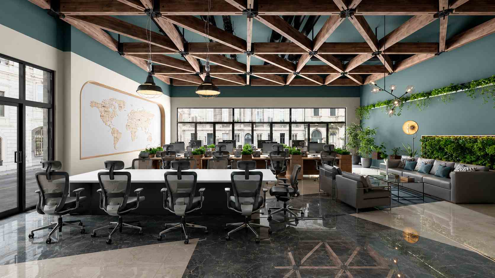 Explore office painting trends, from biophilic colors to sustainable finishes, for a modern, inspiring workplace design and style.